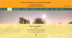 Desktop Screenshot of hypnose-als-therapie.de