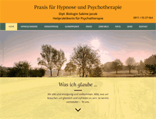 Tablet Screenshot of hypnose-als-therapie.de